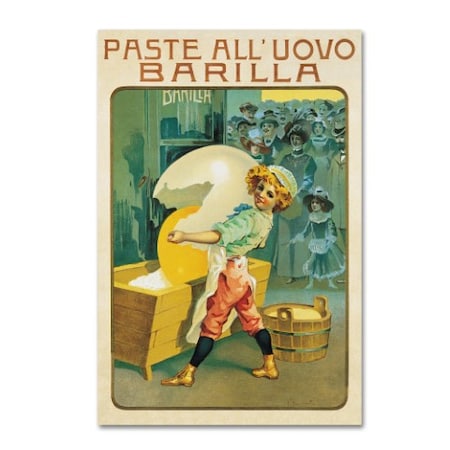Trademark Fine Art Vintage Apple Collection 'Barilla Pasta Egg' Canvas Art, 22x32 ALI10133-C2232GG